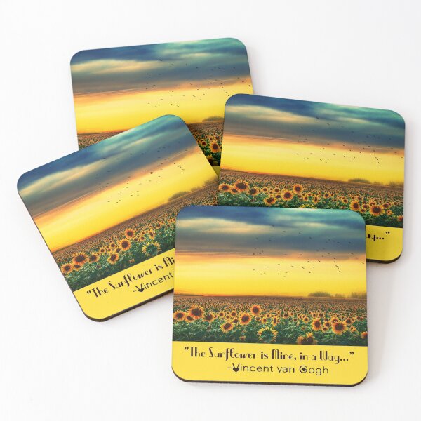 Item preview, ❤️“The Sunflower is Mine, in a Way.”-Quote by Vincent van Gogh designed and sold by Fantabulous.