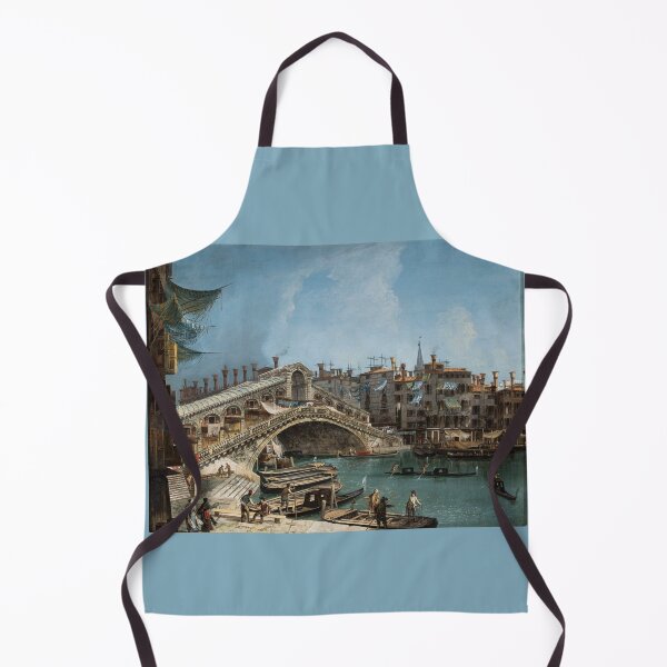 Item preview, Ponte di Rialto in Venice by Michele Marieschi - Italian Venetian Rialto Bridge 17th century oil painting designed and sold by Vintage-TM.