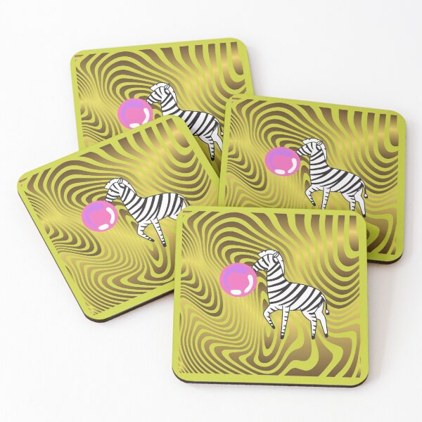 Item preview,  Zebra Bubble Gum Pink and Gold Design designed and sold by Beluved.