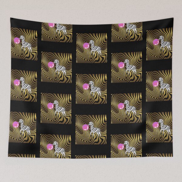 Item preview,  Zebra Bubble Gum Pink and Gold Design designed and sold by Beluved.