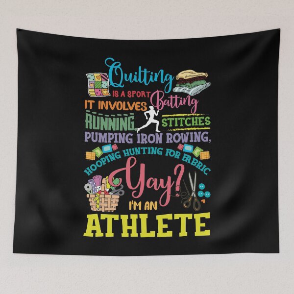 Item preview, Quilting Is A Sport It Involves Batting Running designed and sold by Charles Brian.