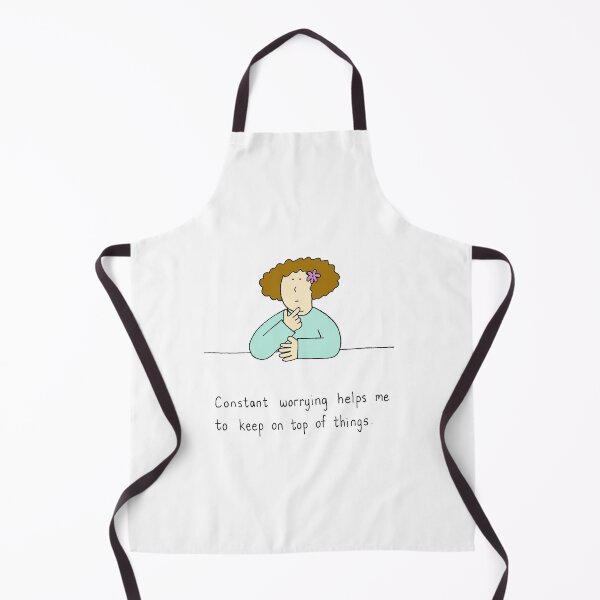 Item preview, Constant Worrying Cartoon Lady Humor designed and sold by KateTaylor.