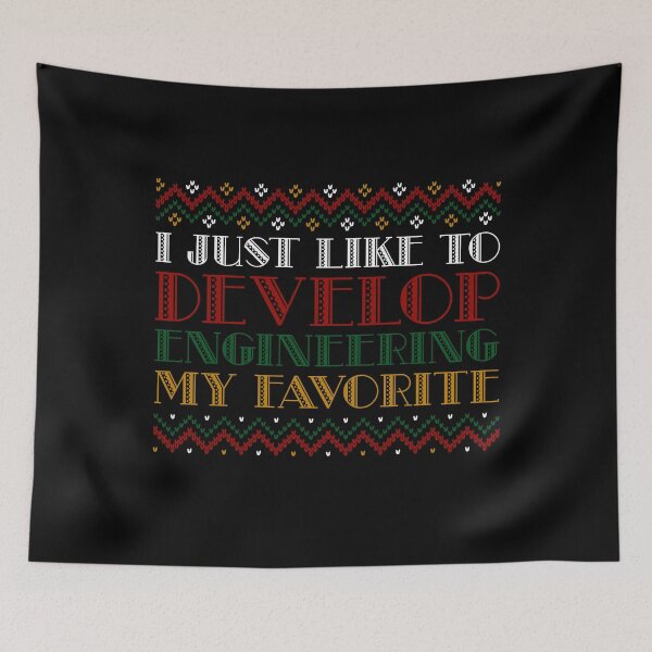 Item preview, I Just Like To Develop ENGINEERING My Favorite - Christmas designed and sold by yeknow.