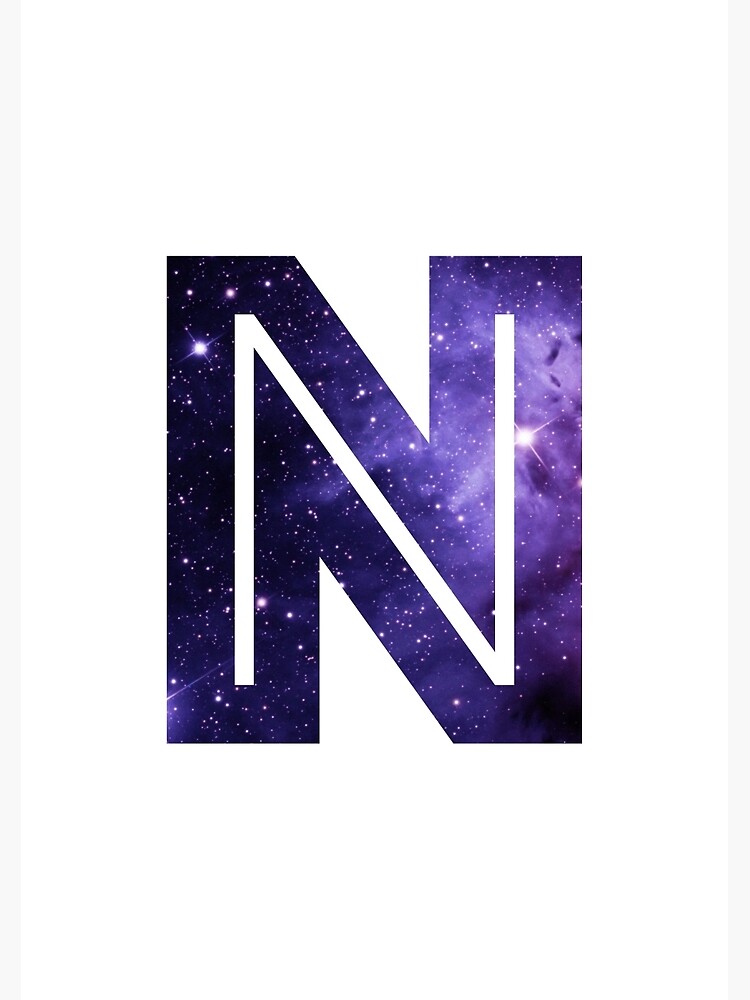 the letter n space art print by alphamike redbubble