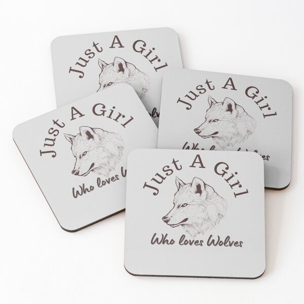 Item preview, Just a girl who loves wolves  designed and sold by Nyanko-Sempai.