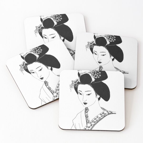 Item preview, Japanese ukyo-e geisha designed and sold by SelinaFloca.