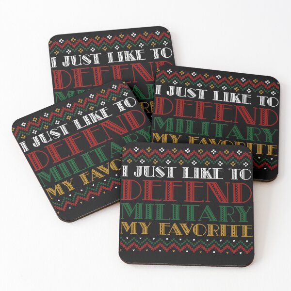Item preview, I Just Like To Defend MILITARY My Favorite - Christmas designed and sold by yeknow.