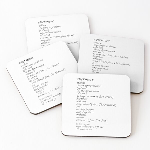 Item preview, Taylor Swift Evermore Tracklist designed and sold by dutchesskmw.