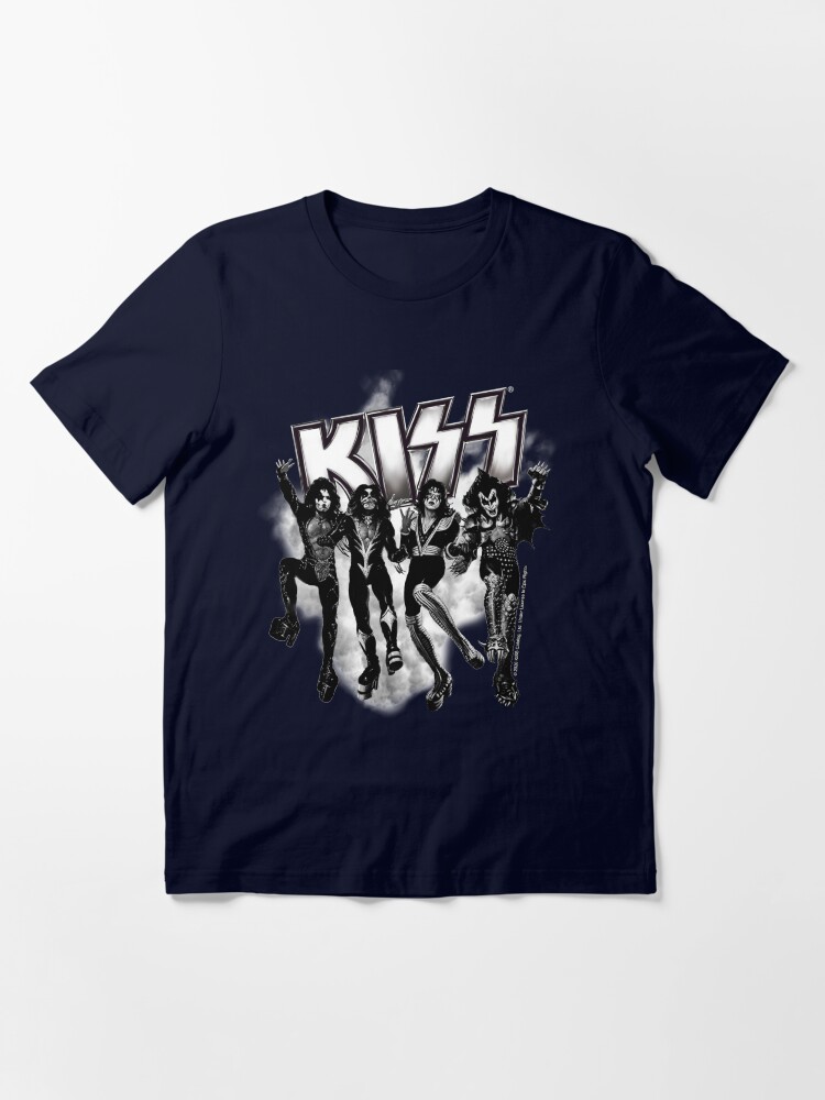 KISS ® the band - Destroyer Black and White Fog Logo Up