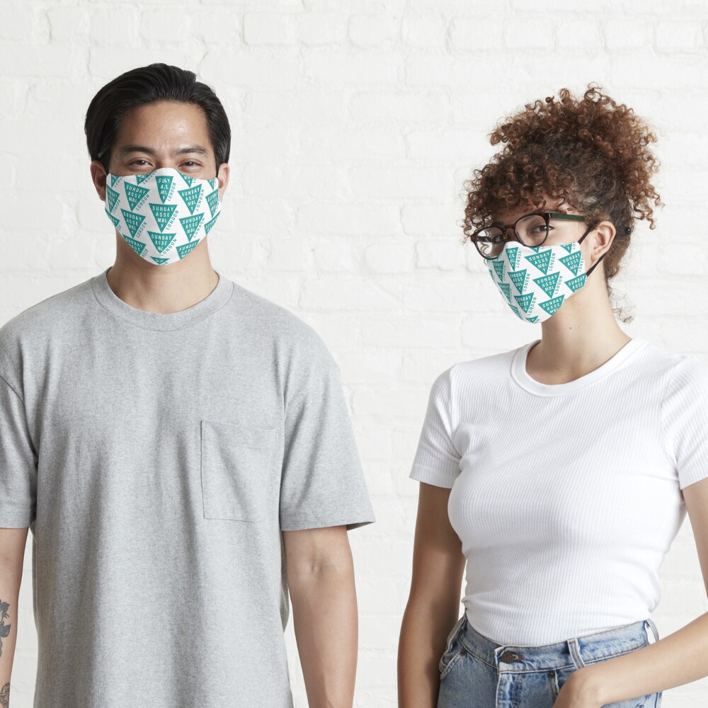 Teal Logo Mask