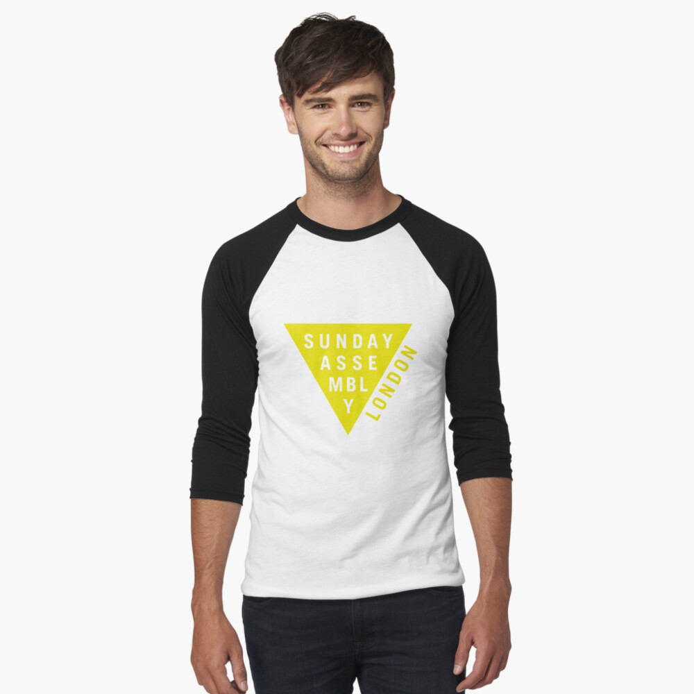 Yellow Logo Baseball ¾ Sleeve T-Shirt