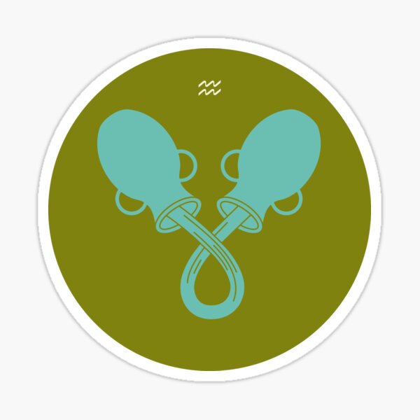 "Aquarius Zodiac / WaterCarrier Star Sign Poster" Sticker for Sale by