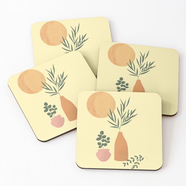 Item preview, Simple Plant Illustration Green Orange Pink designed and sold by A. P..