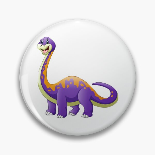 Item preview, Brontosaurus Dinosaur Cartoon Purple Orange designed and sold by 14Smith15.