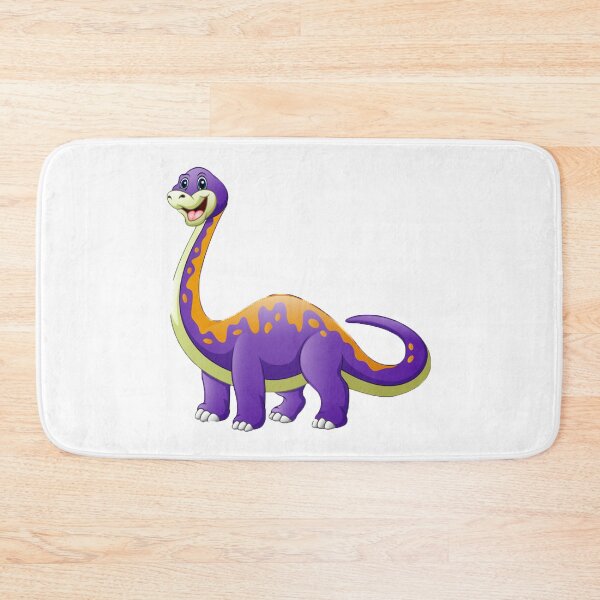 Item preview, Brontosaurus Dinosaur Cartoon Purple Orange designed and sold by 14Smith15.