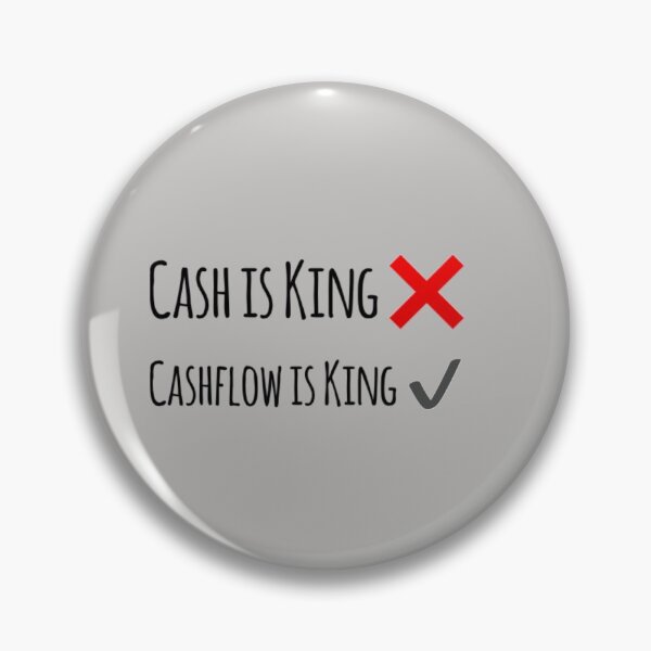 Item preview, Cashflow is King- Black Text designed and sold by MerciMe.
