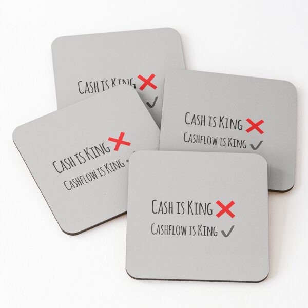 Item preview, Cashflow is King- Black Text designed and sold by MerciMe.