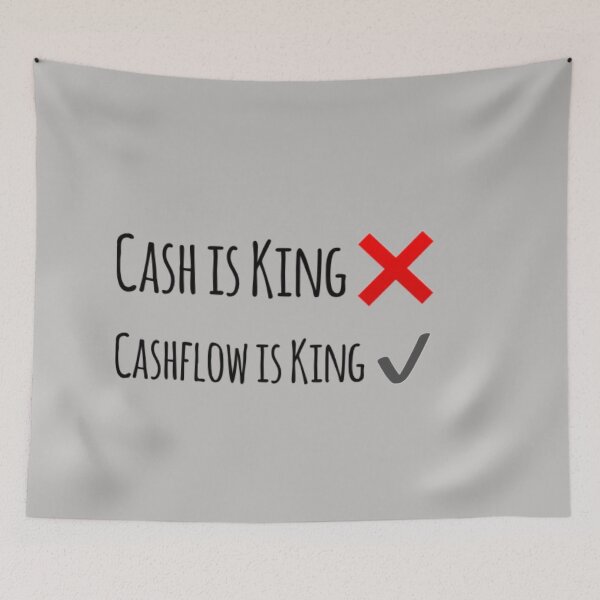 Item preview, Cashflow is King- Black Text designed and sold by MerciMe.