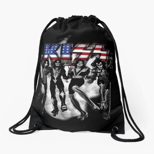 Item preview, KISS ® the band - Destroyer Black and White Fog USA Logo designed and sold by musmus76.