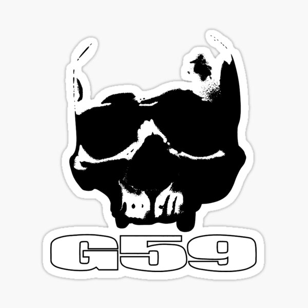 G59 Schädel Logo Sticker