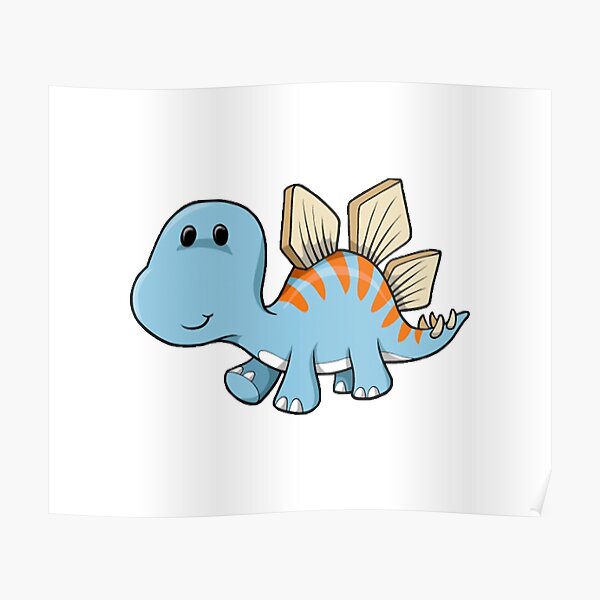 Triceratops Dinosaur Cartoon Blue Orange Triceratops Dinosaur Cartoon Blue Orange
