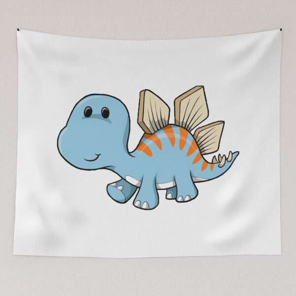 Item preview, Triceratops Dinosaur Cartoon Blue Orange designed and sold by 14Smith15.