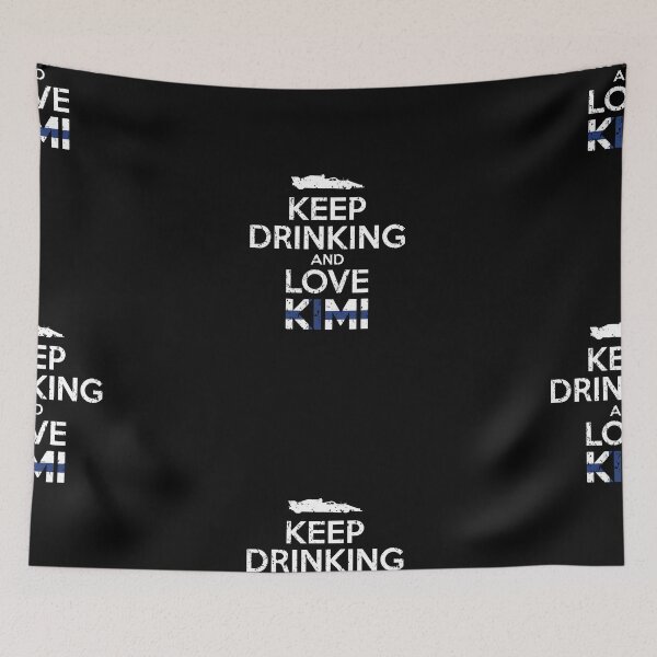 Item preview, Formula 1 meme - Keep calm and love Kimi vintage | drinking | Racing car designed and sold by Vane22april.