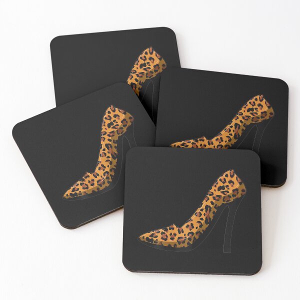 Item preview, Stiletto de tacón alto con estampado de leopardo de guepardo para mujer designed and sold by broncosteam.