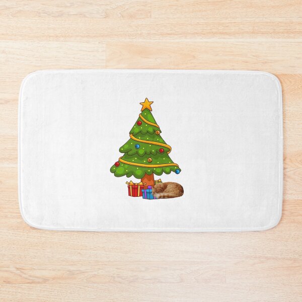 Item preview, Cat sleeping under christmas tree designed and sold by Saahil25689.