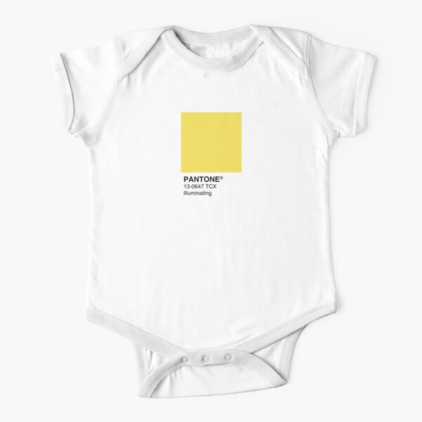 Pantone Illuminating Color Of The Year 21 Baby One Piece By Sadaffk Redbubble