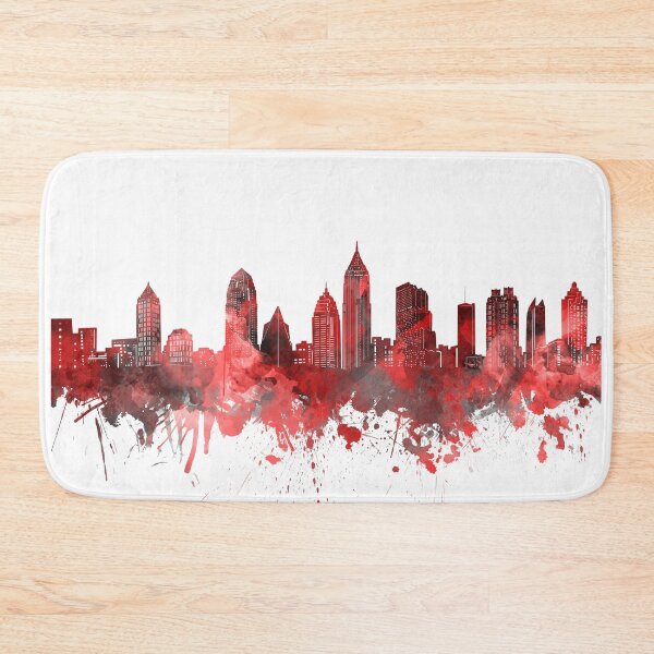Item preview, atlanta skyline red designed and sold by BekimART2.
