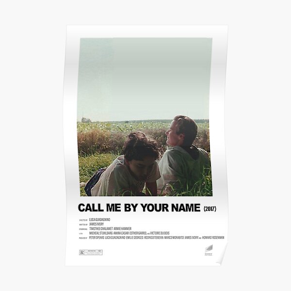 Call Me By Your Name (2017) Alternative Film Poster Poster