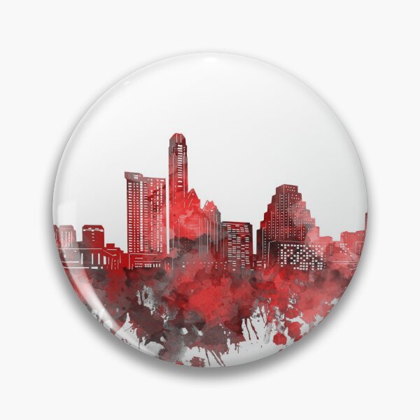 Artikelvorschau, austin skyline rot entworfen und verkauft von BekimART2.