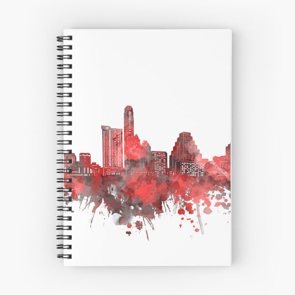 Artikelvorschau, austin skyline rot entworfen und verkauft von BekimART2.