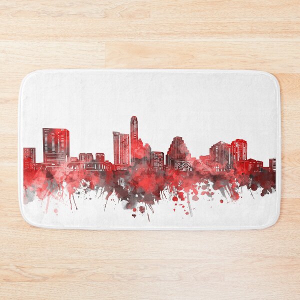 Item preview, austin skyline red designed and sold by BekimART2.
