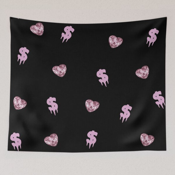 Item preview, Pink dollar signs and heart shaped diamonds  designed and sold by Joejo19.