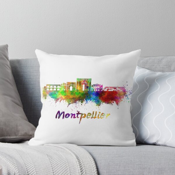 Item preview, Montpellier skyline in watercolor designed and sold by paulrommer.
