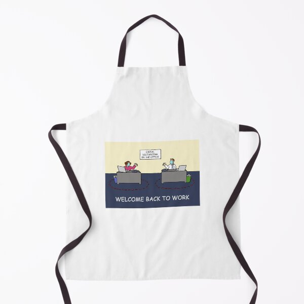Item preview, Coronavirus Cartoon Welcome Back to Work Social Distancing designed and sold by KateTaylor.