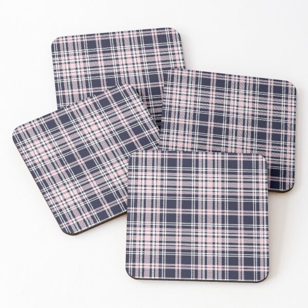Item preview, Pink Navy Plaid Tartan Textured Pattern designed and sold by Siu-Hong Mok.