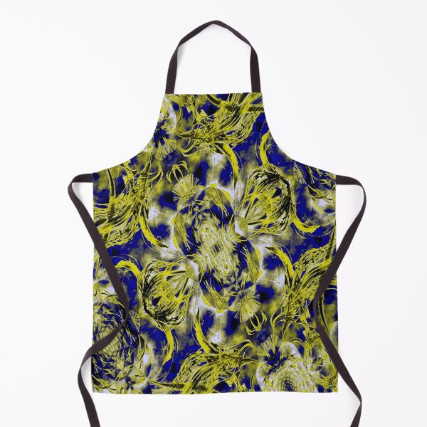 Item preview, Floral Design In Gold and Blue  designed and sold by Lynn  Marie Sharp.