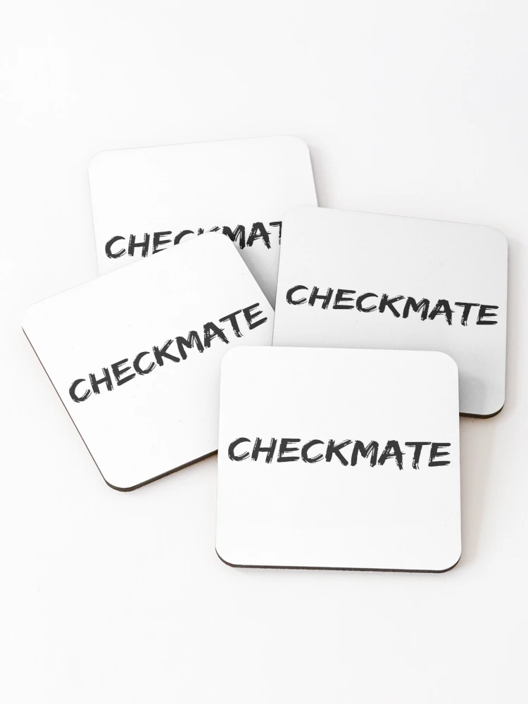 Thumbnail 1 of 5, Coasters (Set of 4), Checkmate designed and sold by ExploreStore.