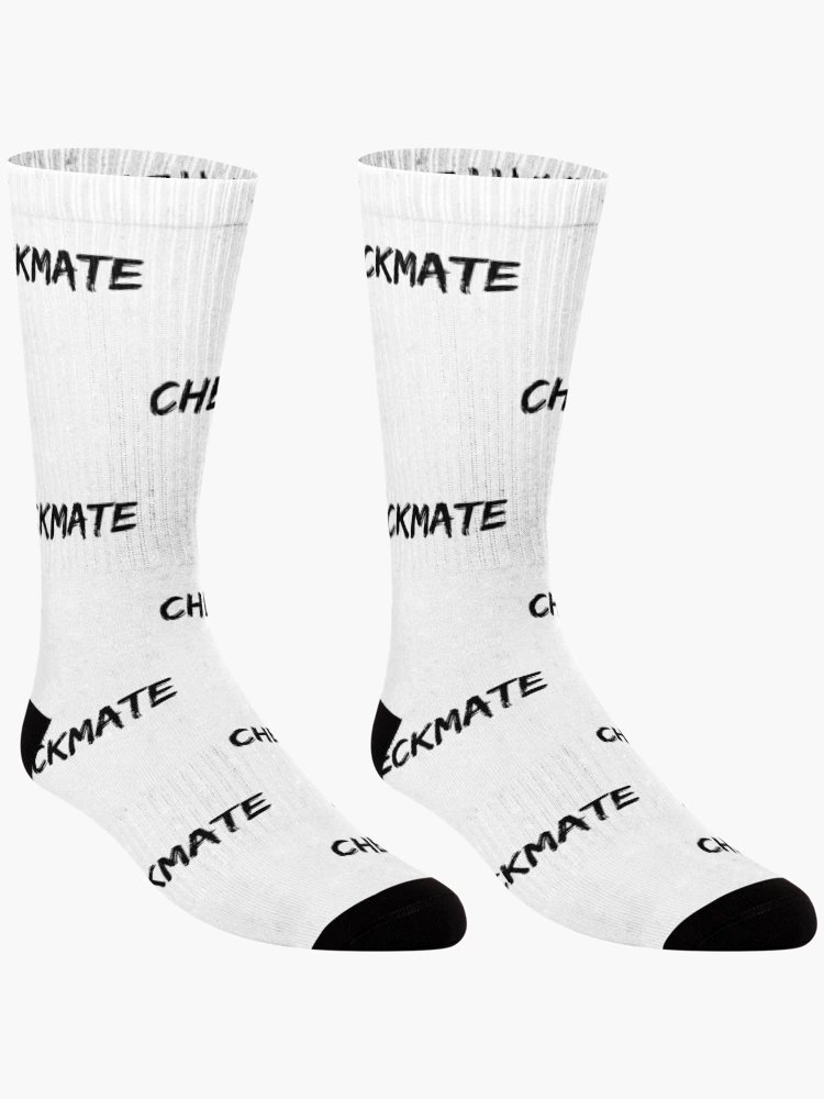 Thumbnail 3 of 5, Socks, Checkmate designed and sold by ExploreStore.