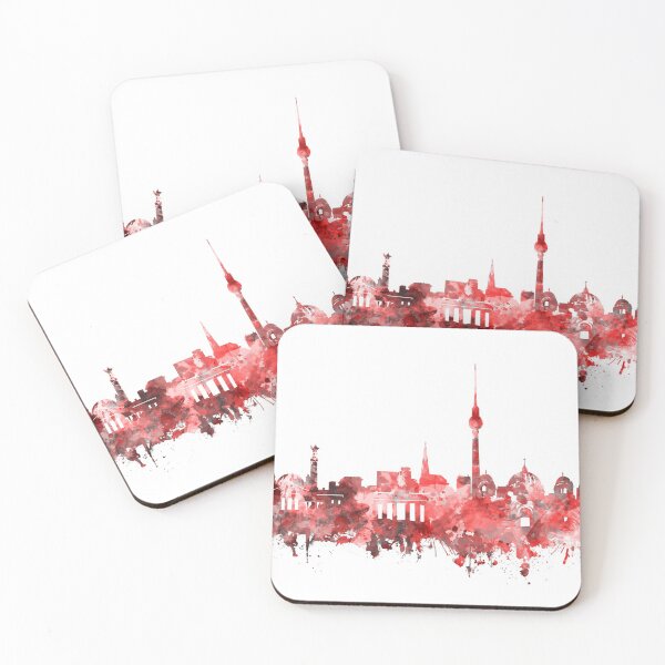 Item preview, berlin skyline red designed and sold by BekimART2.