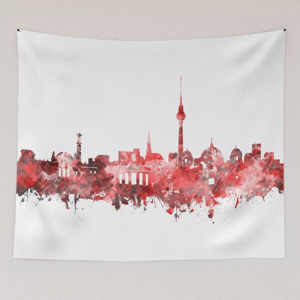 Item preview, berlin skyline red designed and sold by BekimART2.