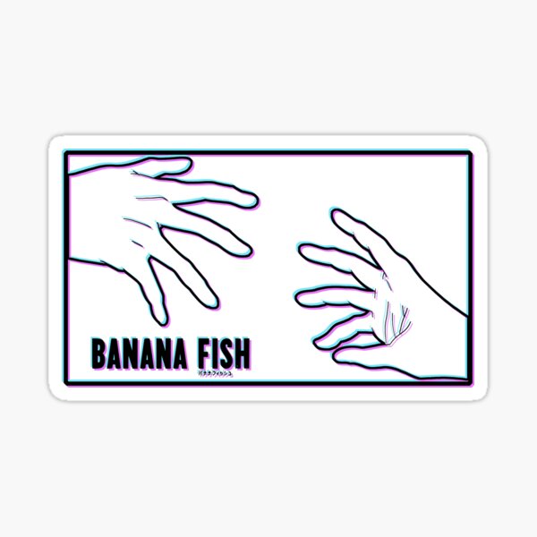 "Banana Fish hands 3D TShirt" Sticker for Sale by VintageAnime Redbubble