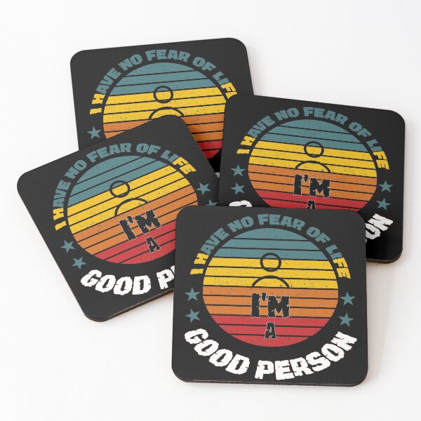 Item preview, I have no fear of life I'm a GOOD PERSON Gift for her or him - Digital illustration designed and sold by OMCreative.