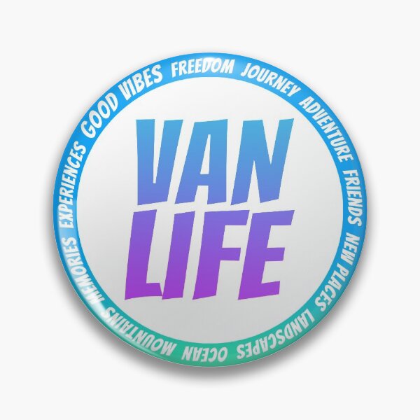Item preview, Vanlife colorful logo designed and sold by CaptainWheels.