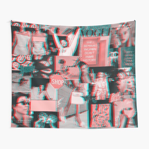 Bad Habits collage Tapestry