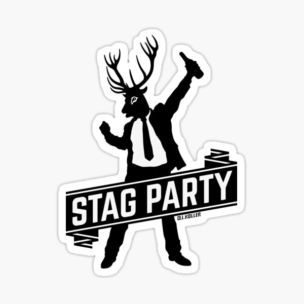 Stag Party / Bachelor Party Sticker.