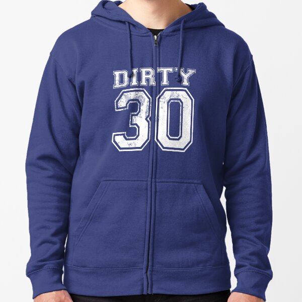 "Dirty 30 white" Zipped Hoodie by loveletter Redbubble